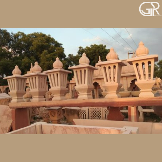 Premium Natural Sandstone Lamp For Garden
