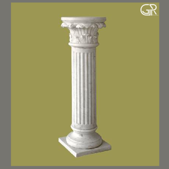 Custom Made Marble Pedestal For Outdoor