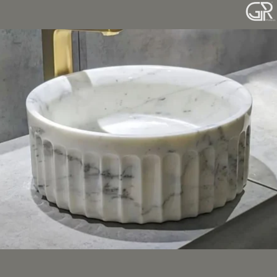 Heavy Duty Marble Washbasin For Commercial Space