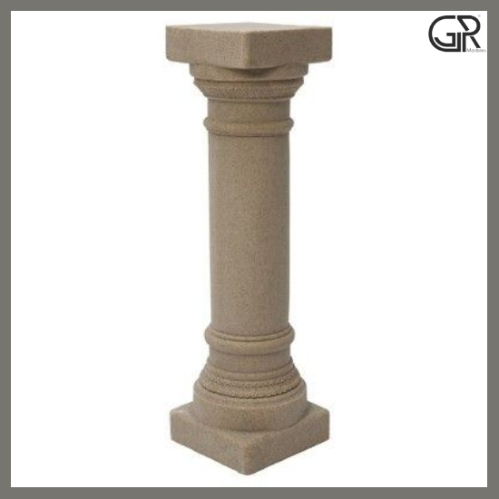 Natural Sandstone Pedestal Stand For Garden
