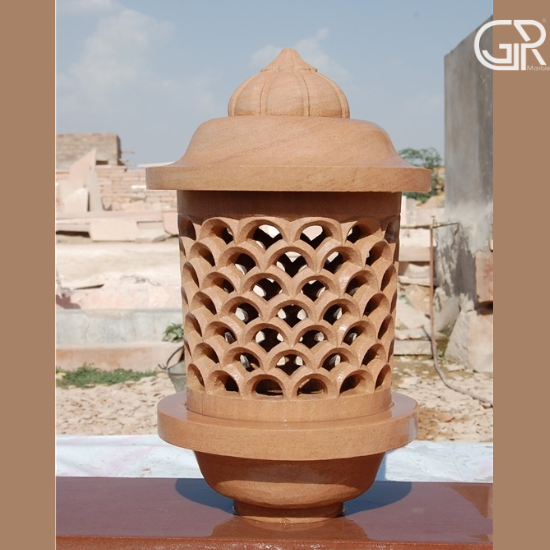 Outdoor Sandstone Lamp