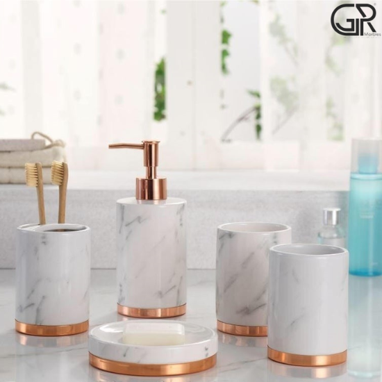 Marble Bathroom Dispenser