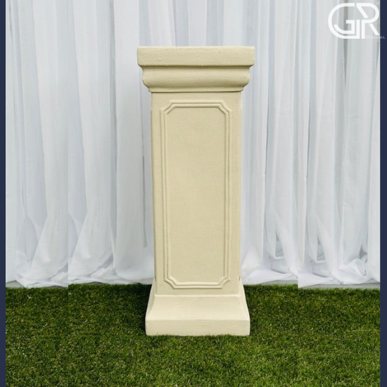 Beige Outdoor Sandstone Pedestal