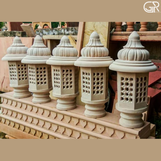 Handcrafted Sandstone Lamp For Home Decor