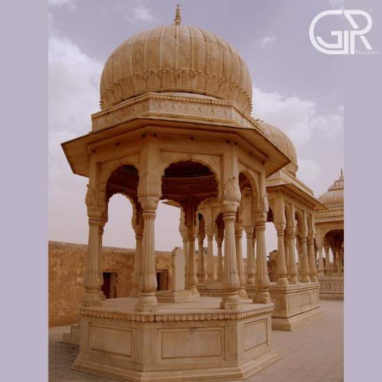 Handcrafted Sandstone Gazebo For Garden