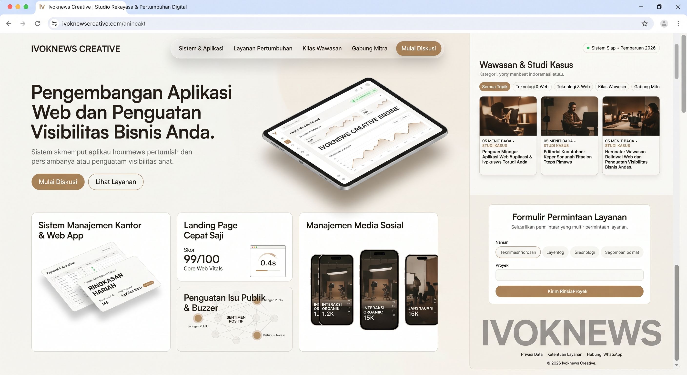 Mengangkat Estetika Digital: Kekuatan Visual Sinematik dalam Hero Section Website Modern