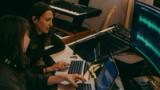 ACB Stories team editing a podcast