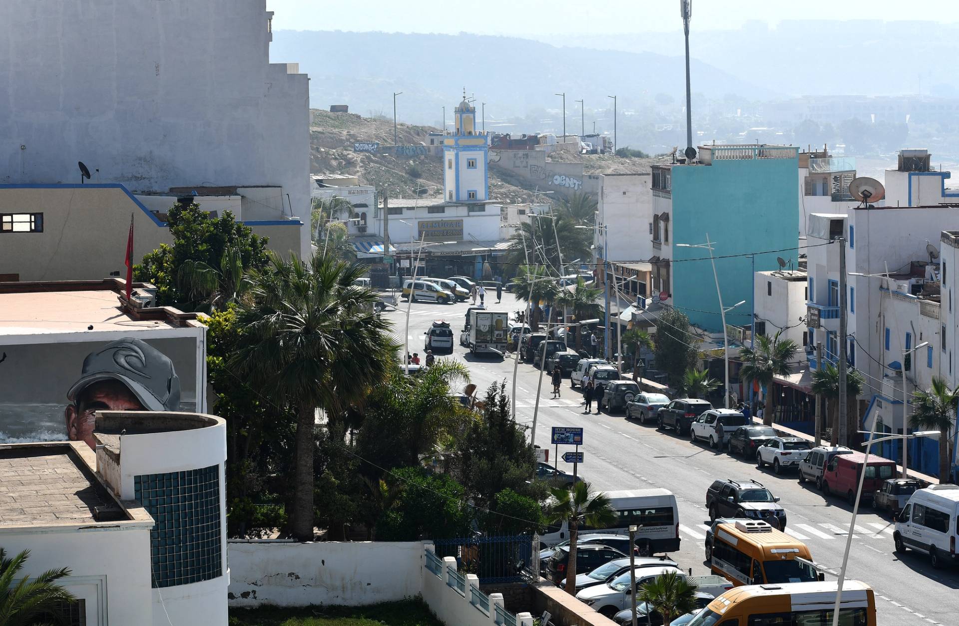 Taghazout Main Street by Bruce Sutherland