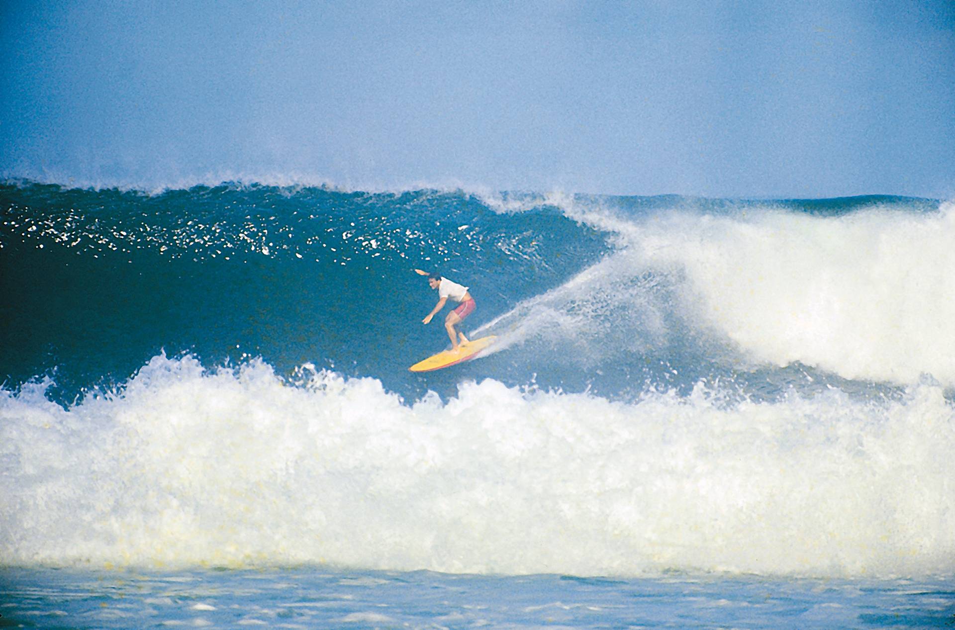 Rincon, Fred Hemmings -  World surf champs 1968.  by Barry Church