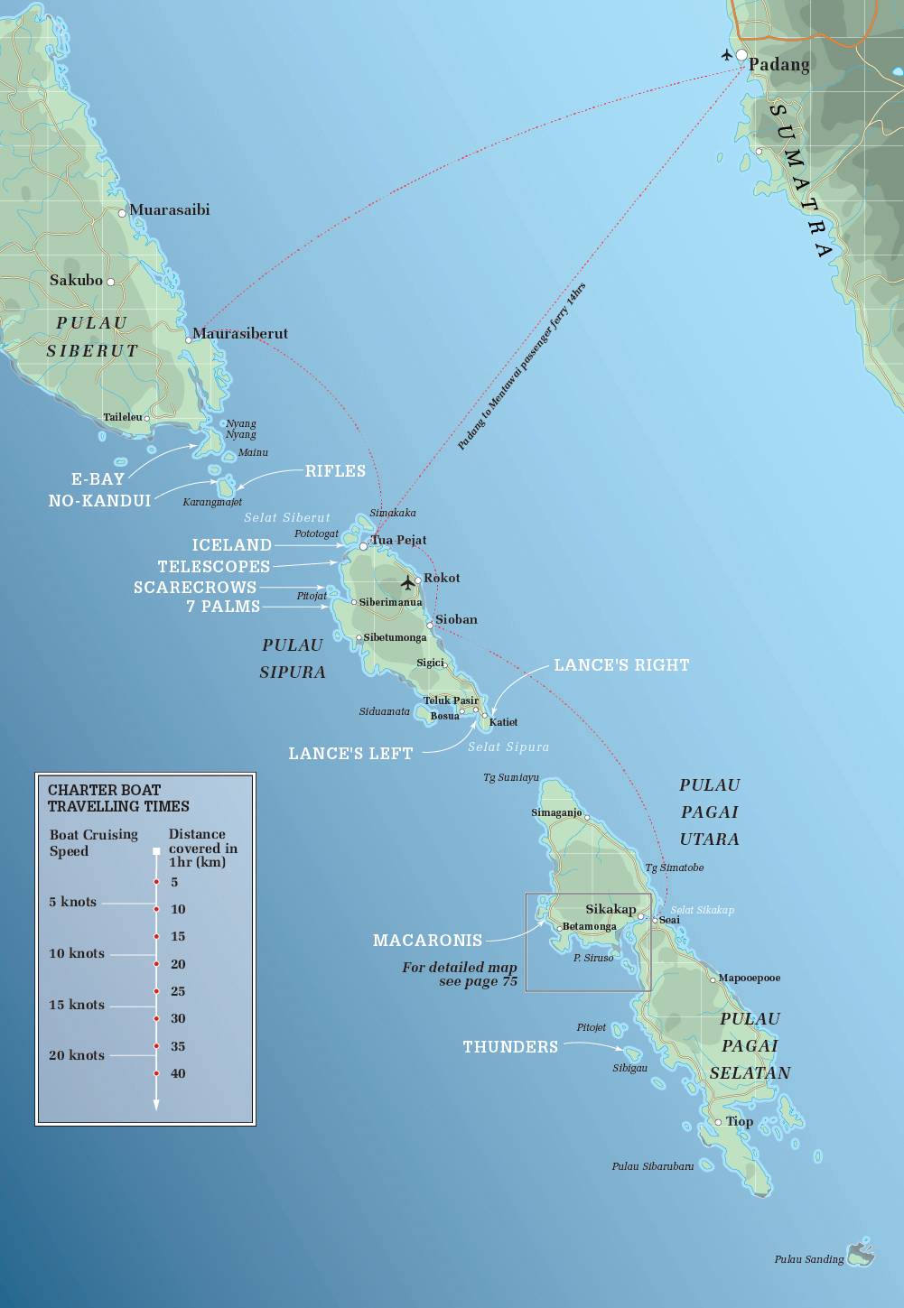 Mentawai Travel Map