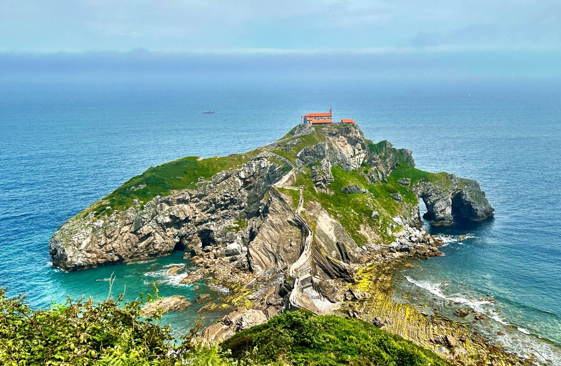 Gaztelugatxe - Just north of Mundaka by Ollie Fitzjones