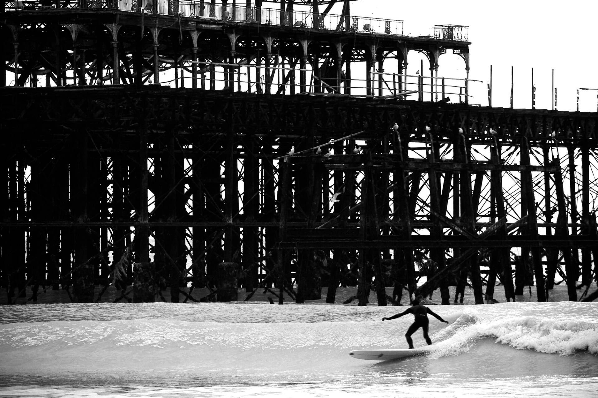 Brighton - West Pier by Kristen Prisk