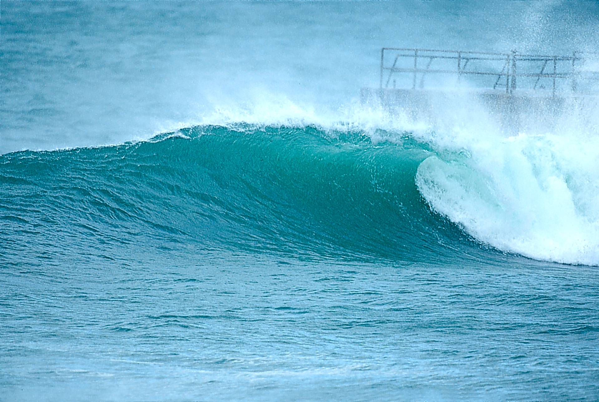 Portreath - The Wall by Mike Searle