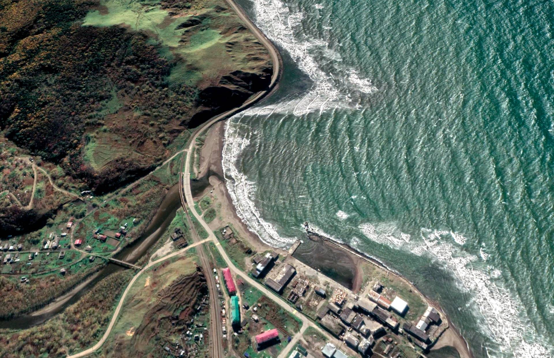 Sakhalin Island, Russia by Google Earth