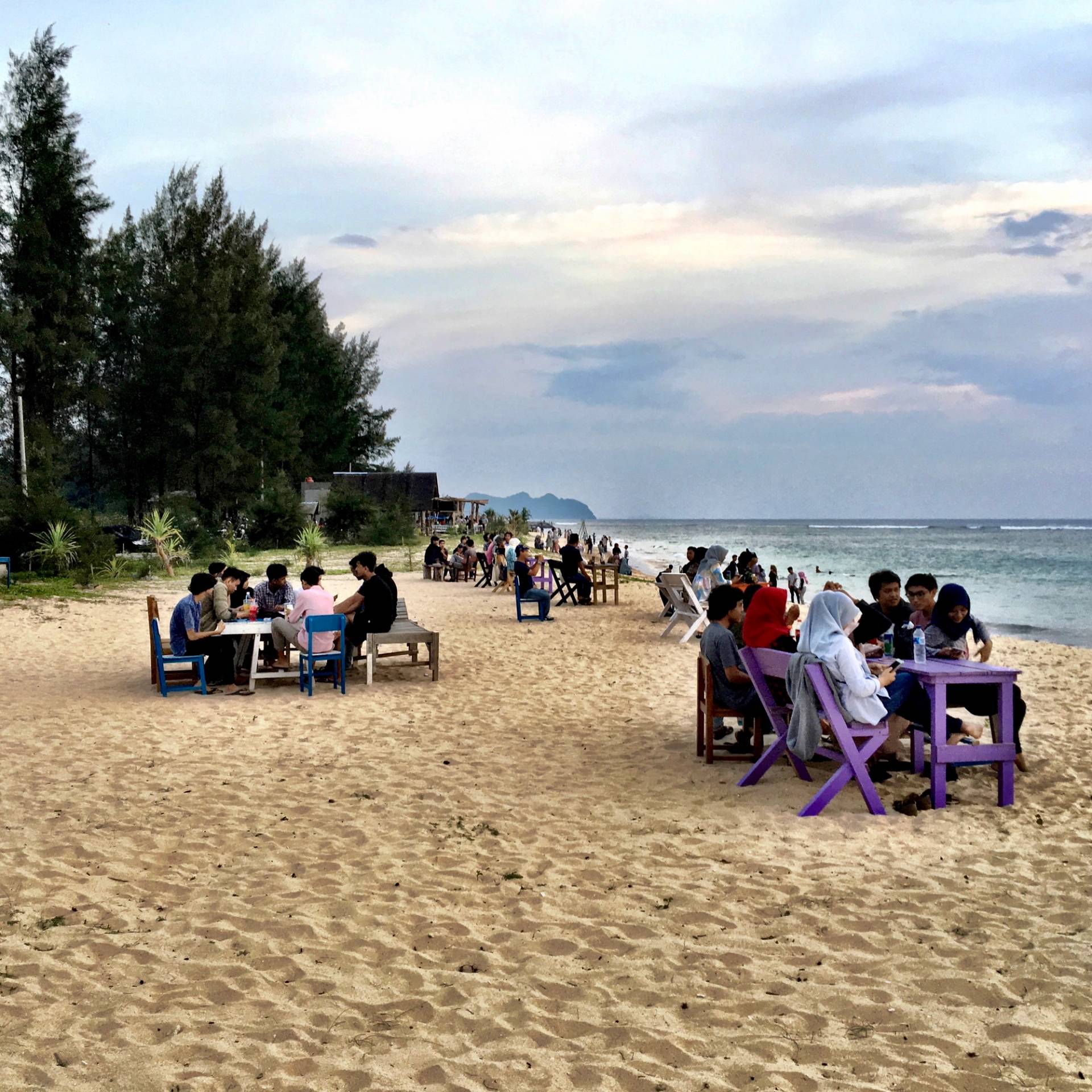 Lhoknga Sunday Beach Scene by Ollie Fitzjones