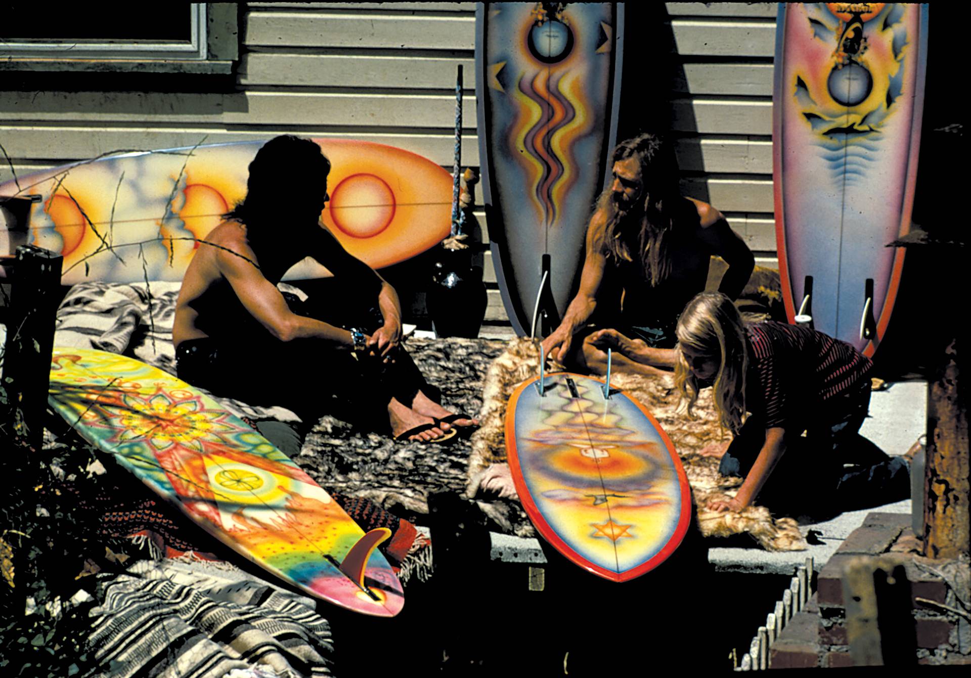 Comparing Psychadelic Spray Jobs - Laguna Beach 1971 by Jeff Devine