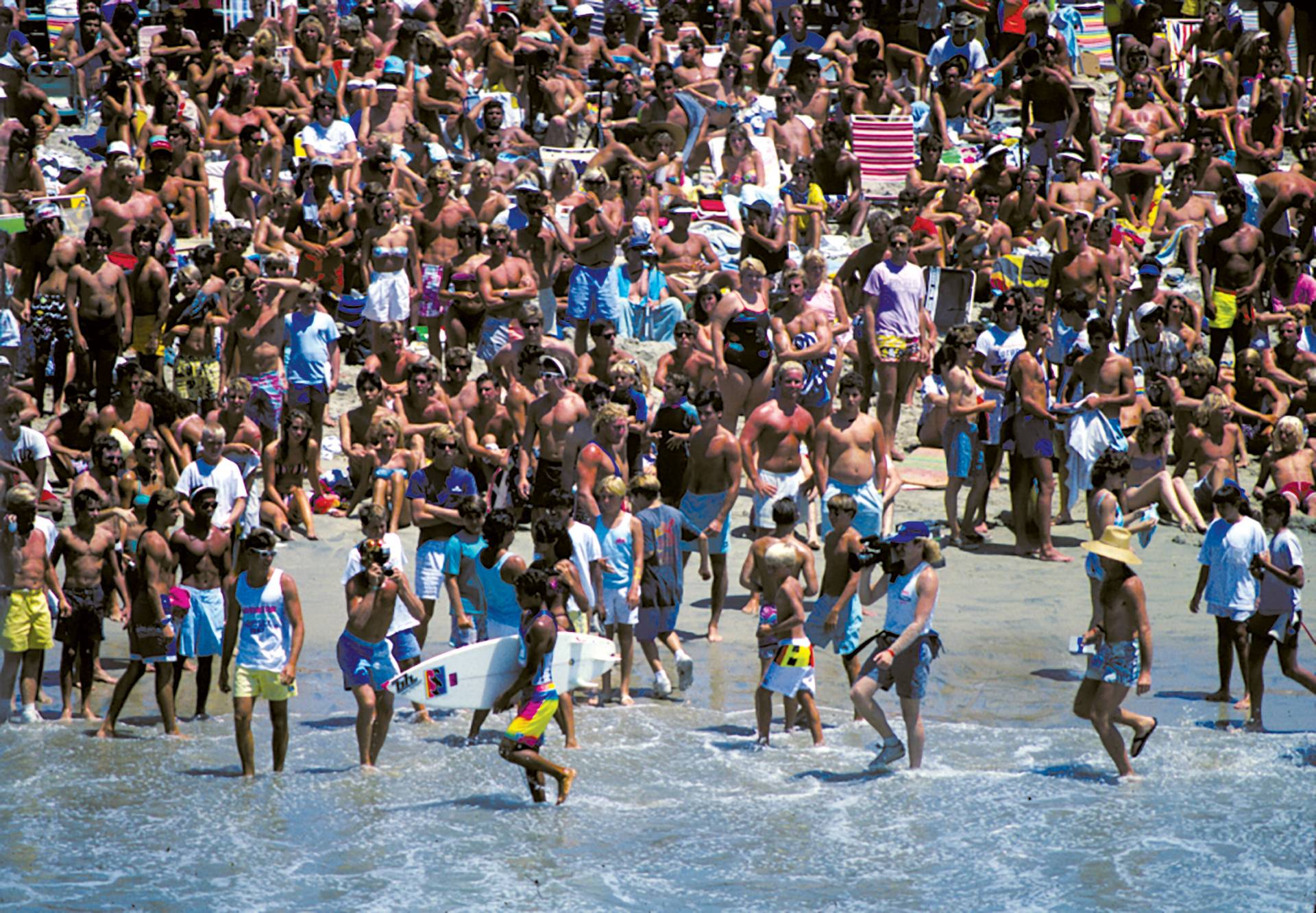 OP Pro attracted Big Crowds in the 80's, Huntington Beach by Jeff Devine