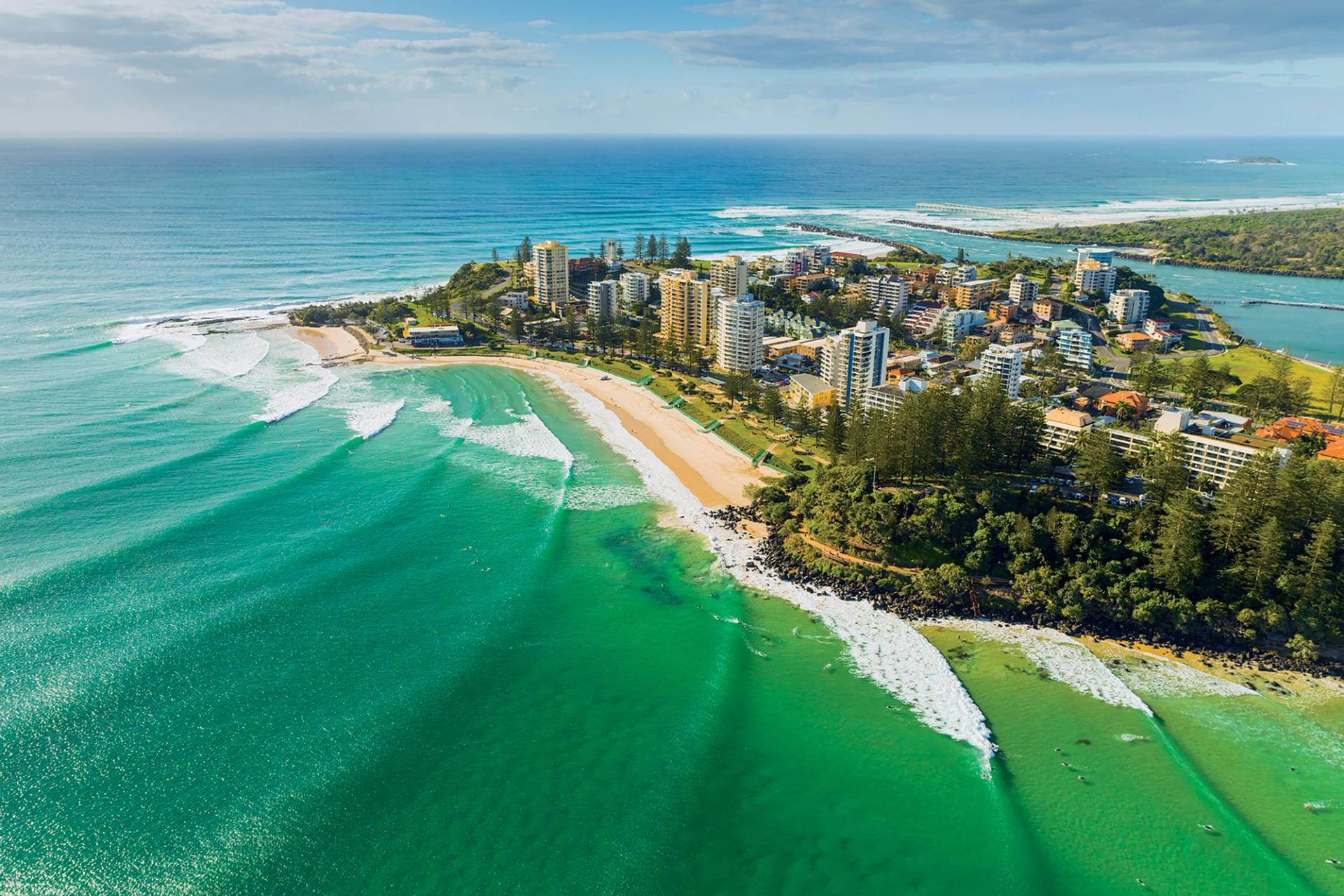 Snapper Rocks and Greenmount by Al Mackinnon