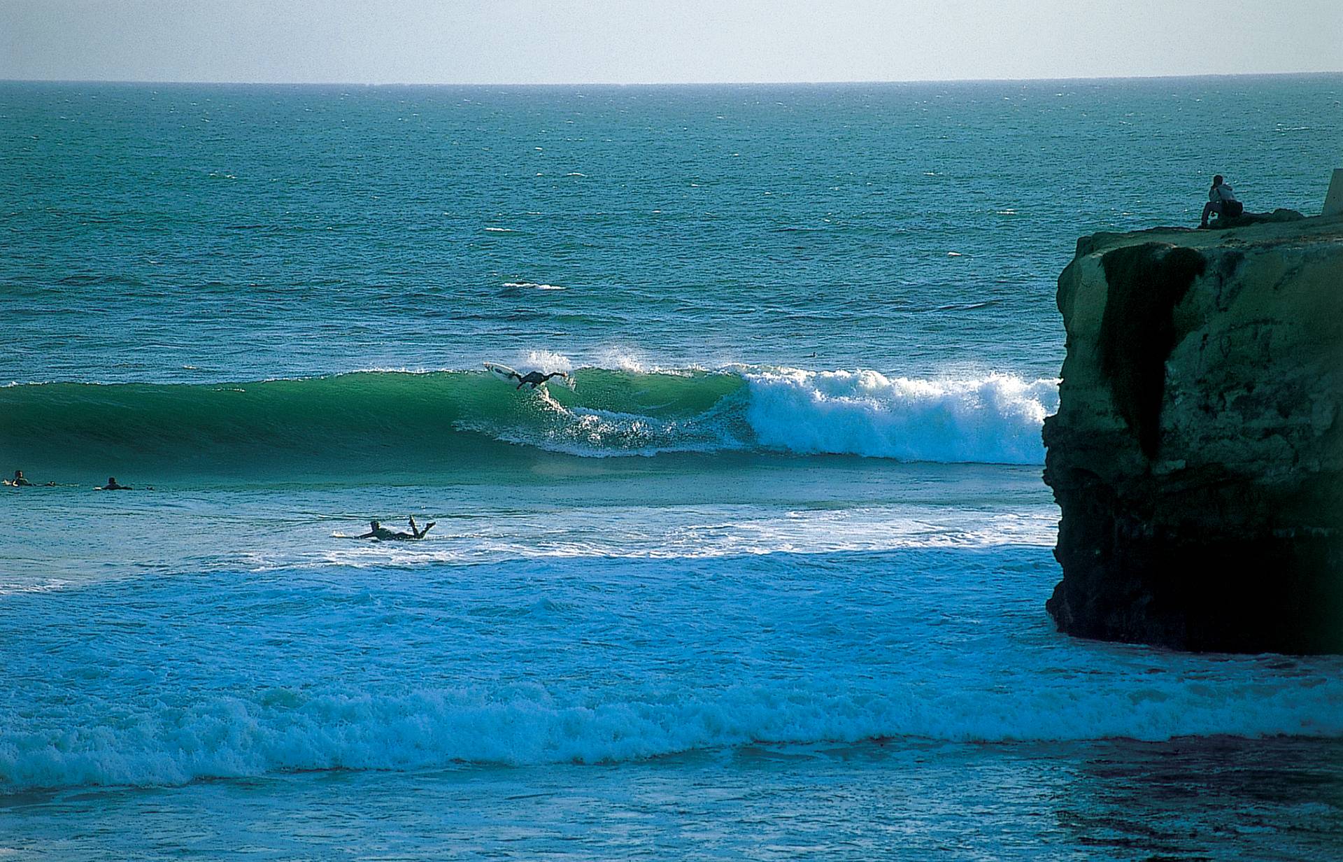 Steamer Lane - The Point by Dan Haylock