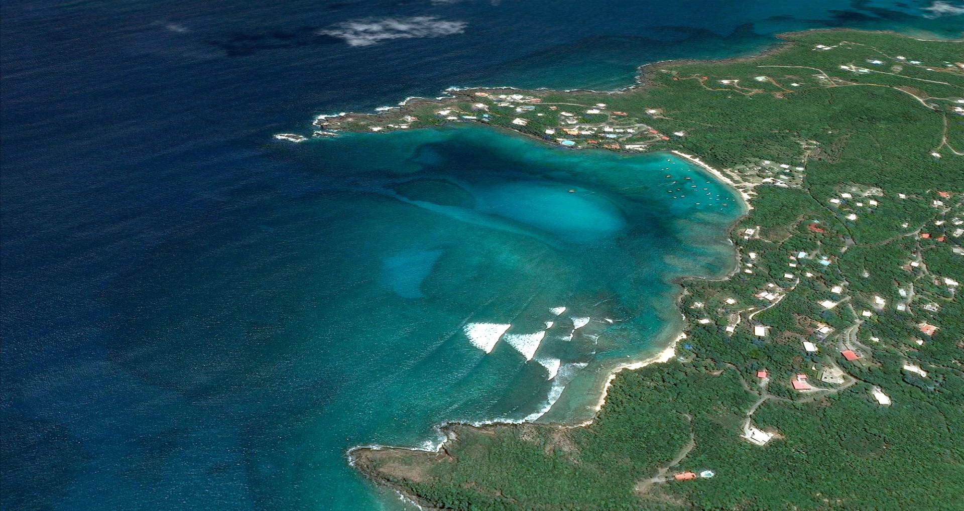 Hunts Bay, US Virgin Islands by Google Earth