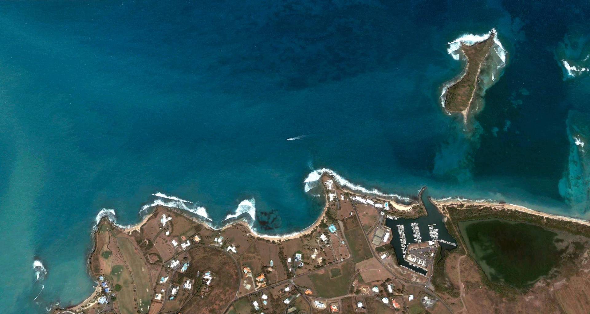 Punnett Bay, US Virgin Islands by Google Earth