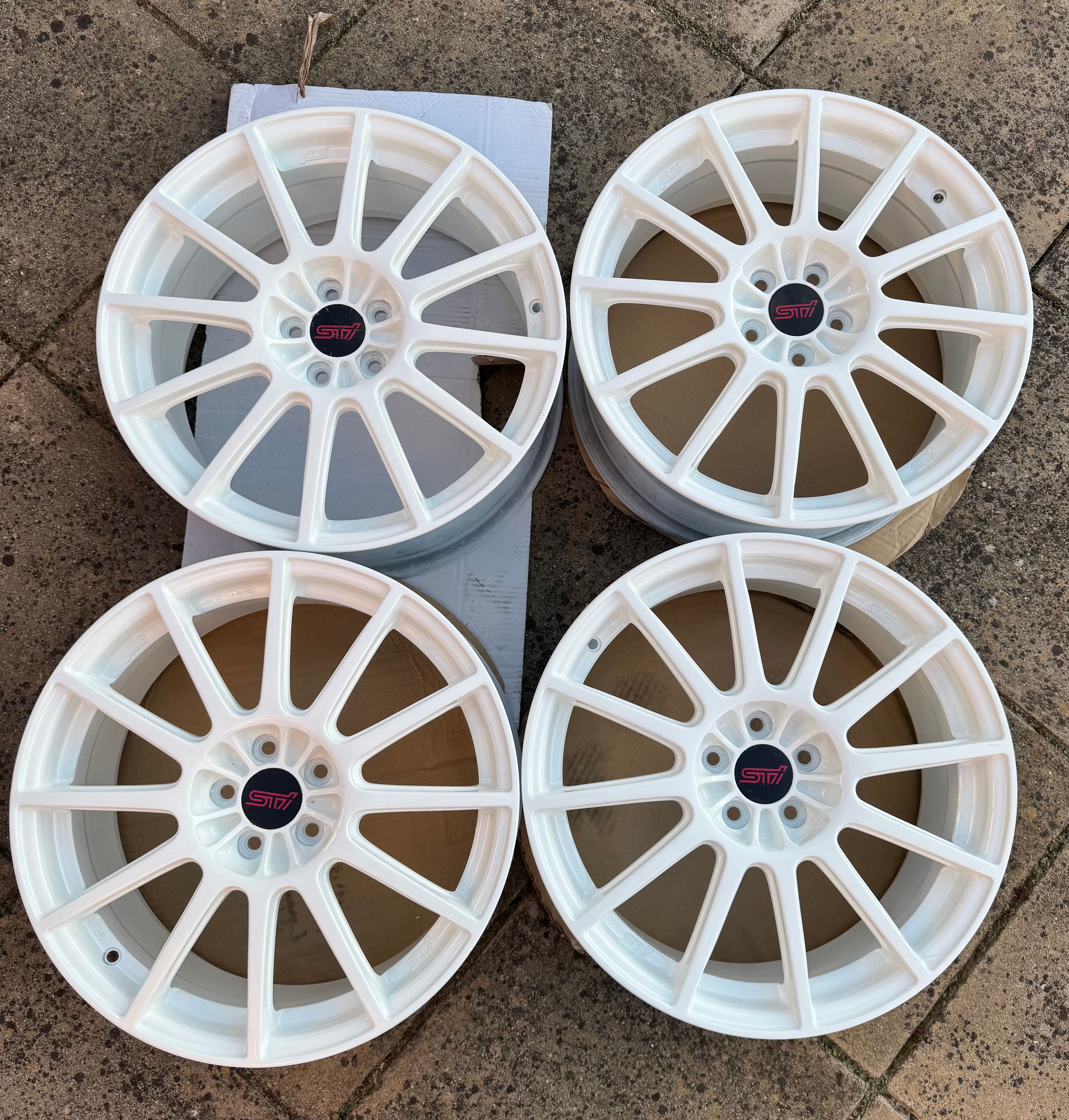 Subaru STI Enkei Alloy Wheels 18x7.5 +55 5x100 – 18” – Genuine OEM 