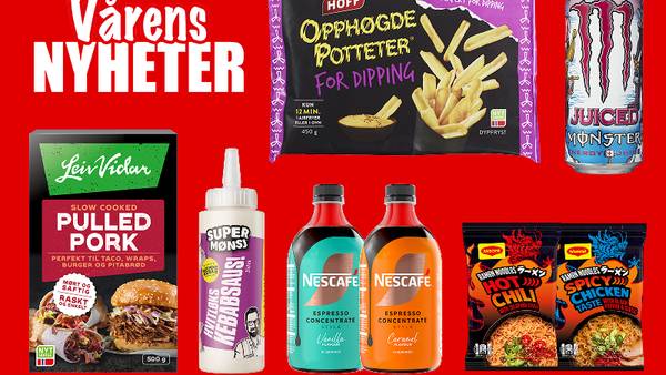 Liste over vårens nyhet produkter fra Spar