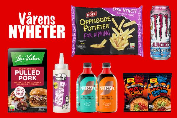 Liste over vårens nyhet produkter fra Spar