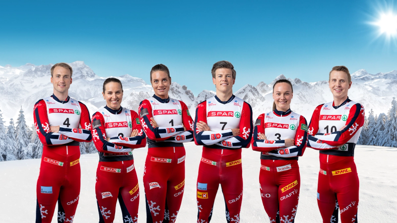 Viser utvalgte langrennsløpere på det herre- og damelaget i langrenn. SPAR er stolt sponsor