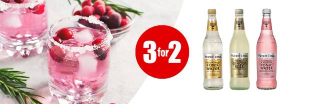 Kampanje 3 for 2 på fever-tree tonic