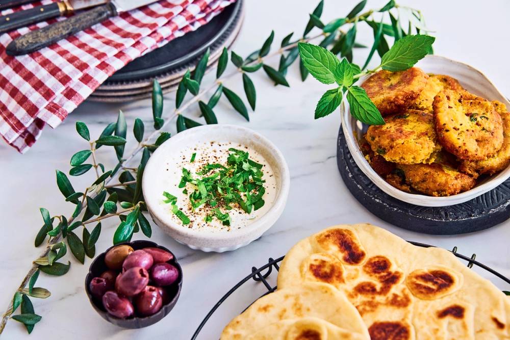 Hjemmelaget nanbrød med yoghurt