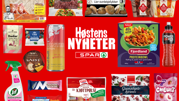 Viser bilde av flere varer som er høstens nyheter