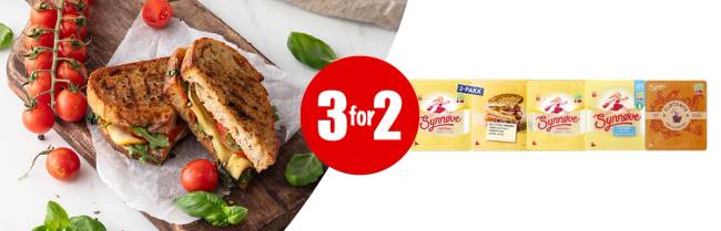 3 for 2 synnøve skivet ost