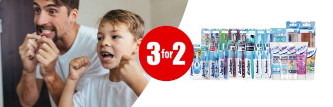 Kampanje 3 for 2 på tannpleie fra Jordan og Solidox