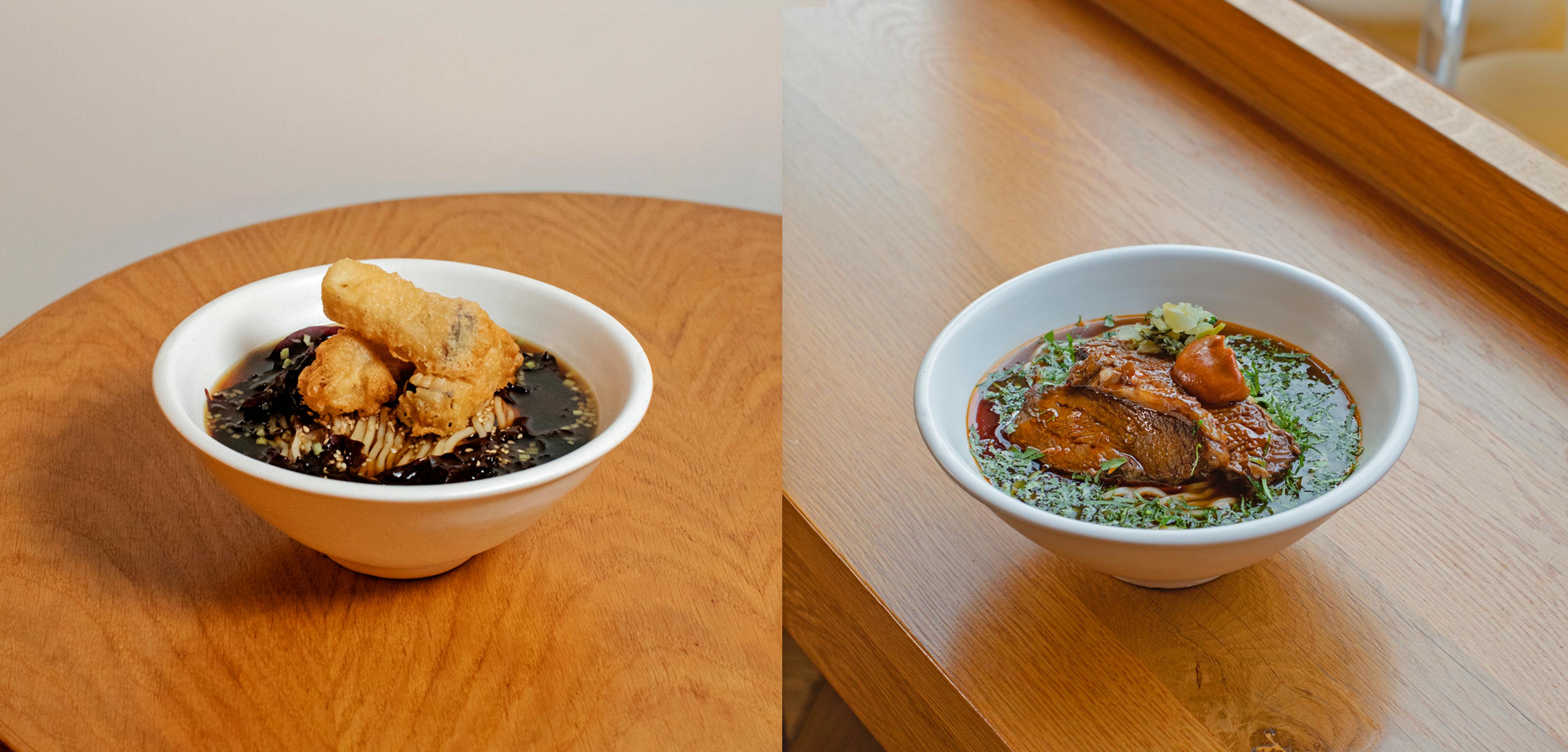 aubergine soup noodles vegan and vegetarian