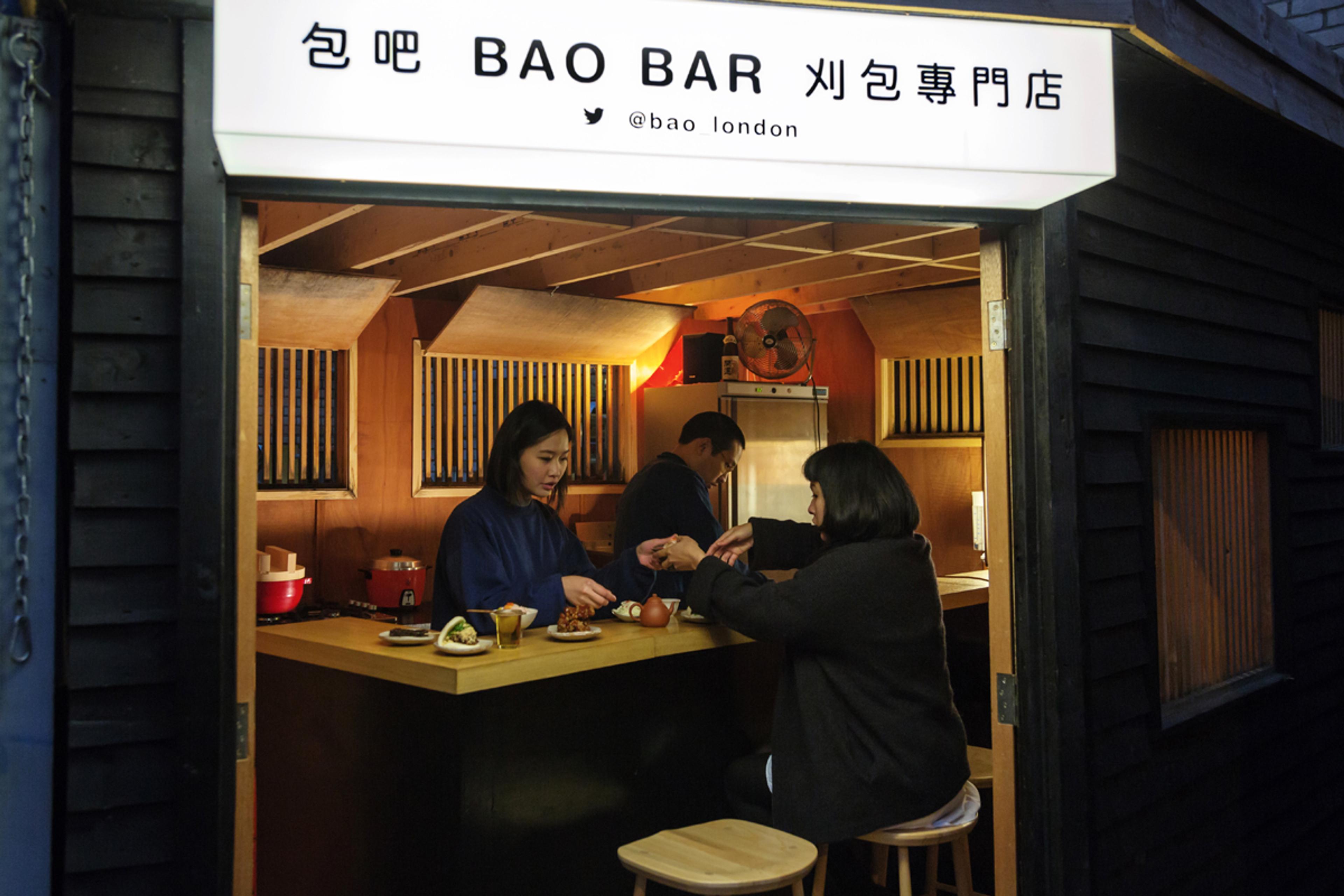 Netil Market, BAO as a shack in a car park in east london
