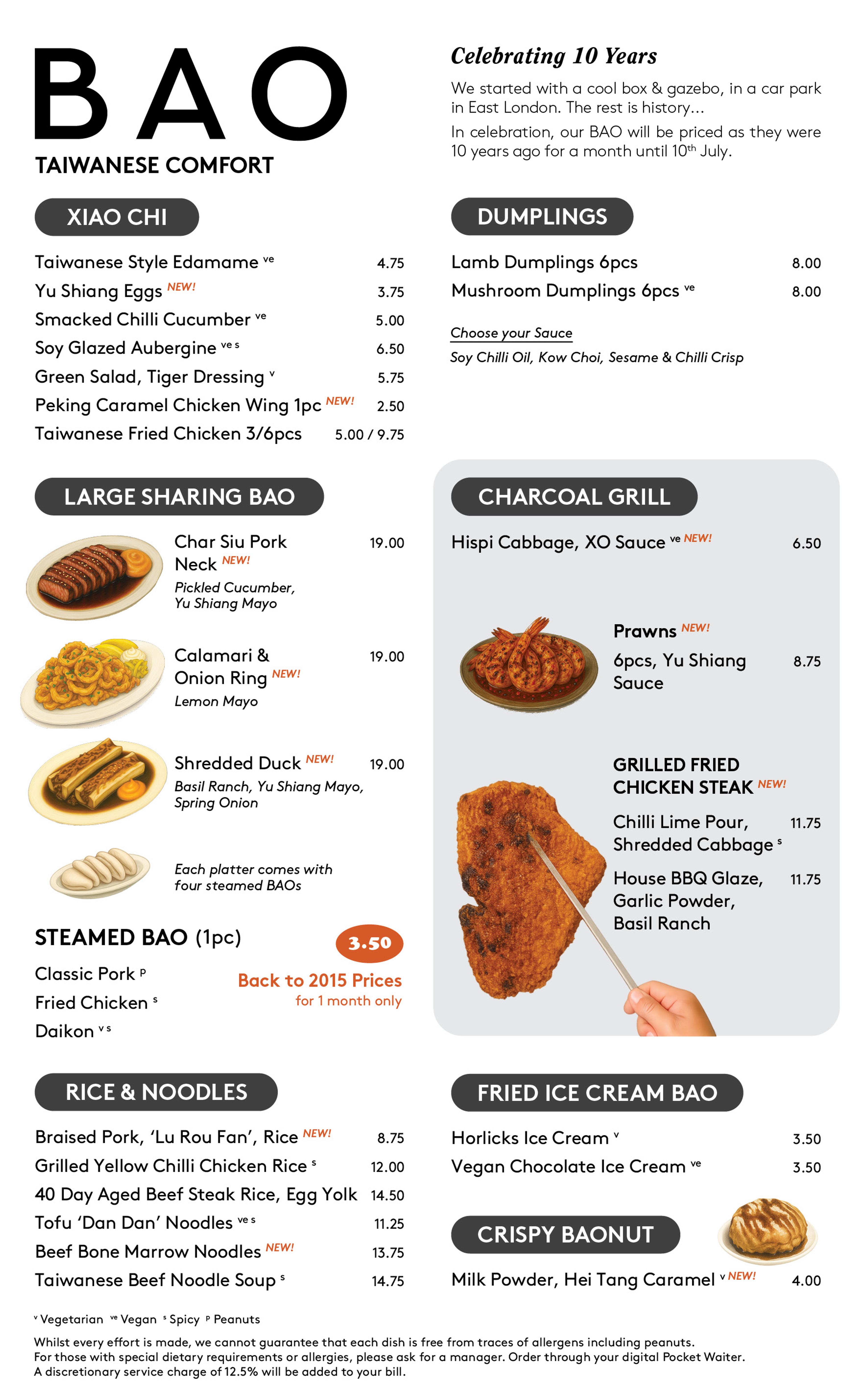 BAO City A La Carte Food Menu