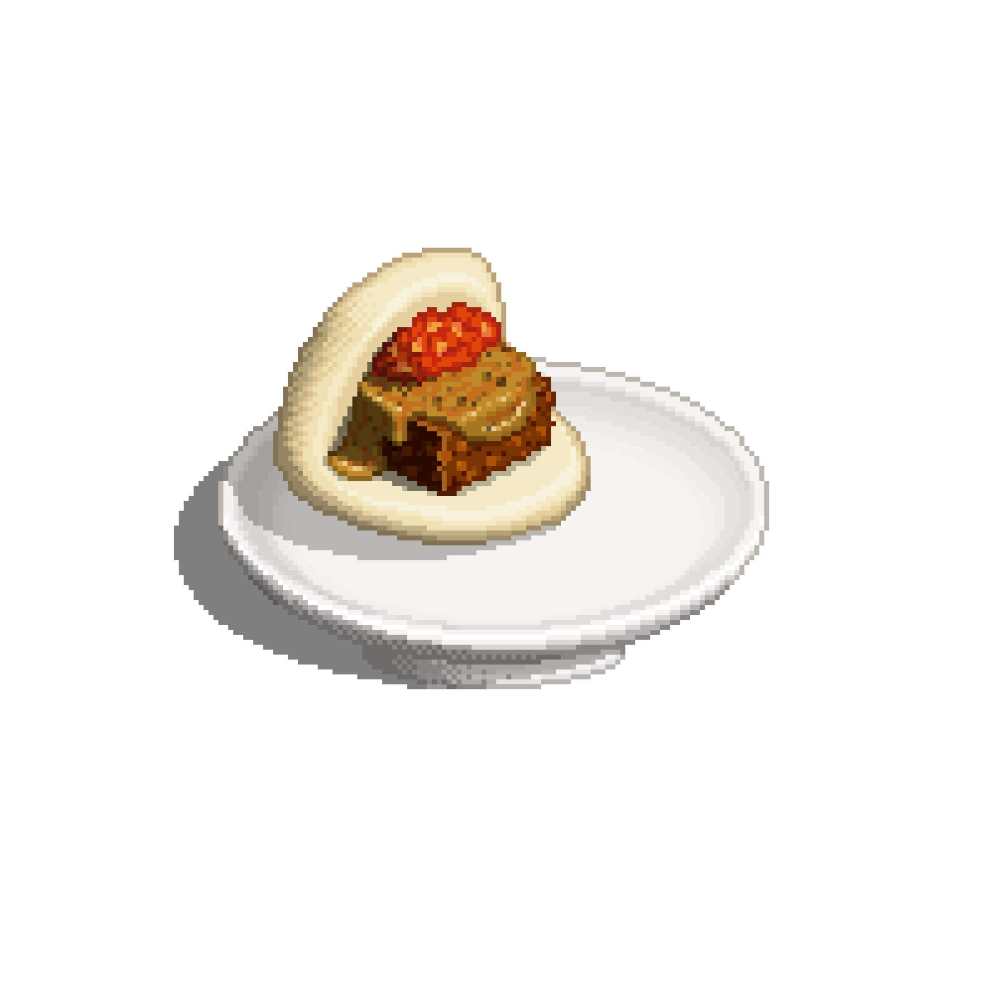 steamed bao with curry cheese