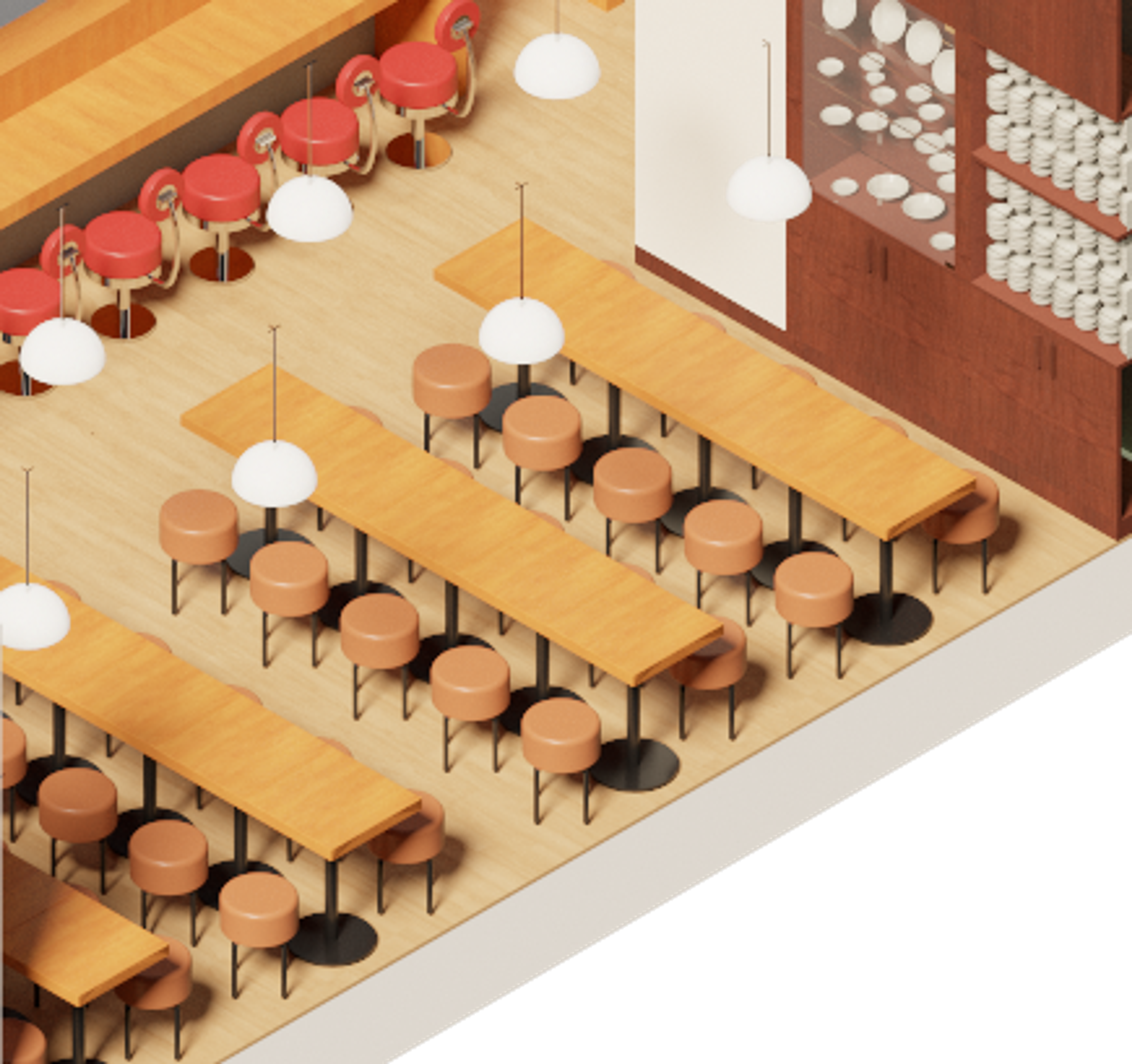 BAO Battersea dining room for group bookings