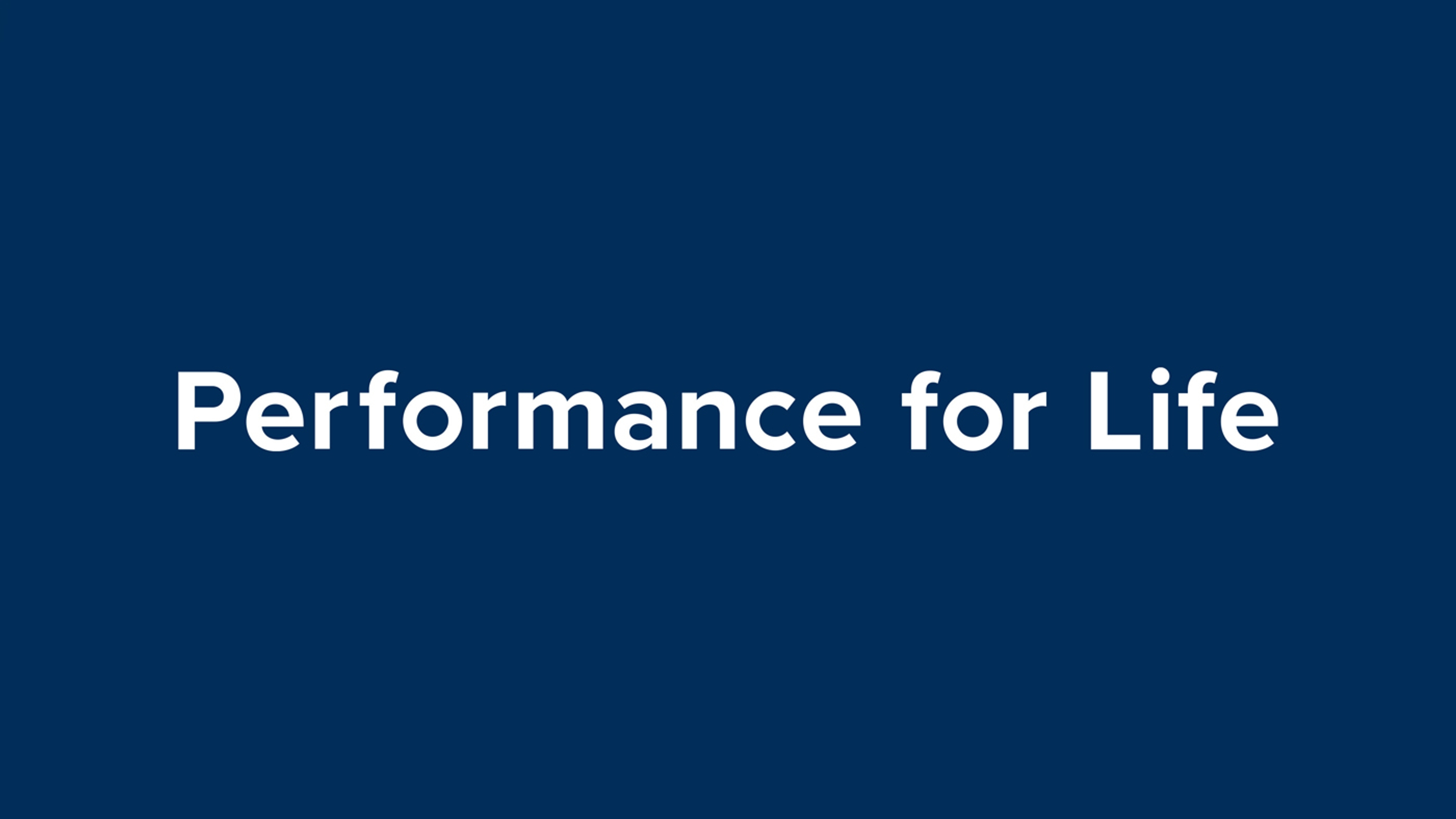 Jotrons slagord Performance for Life
