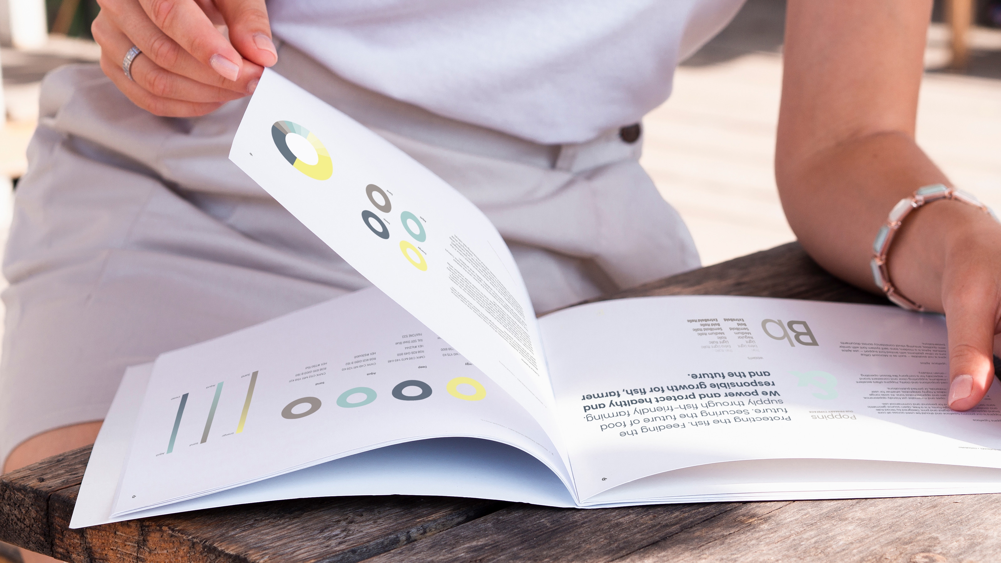 Woman reading guidelines