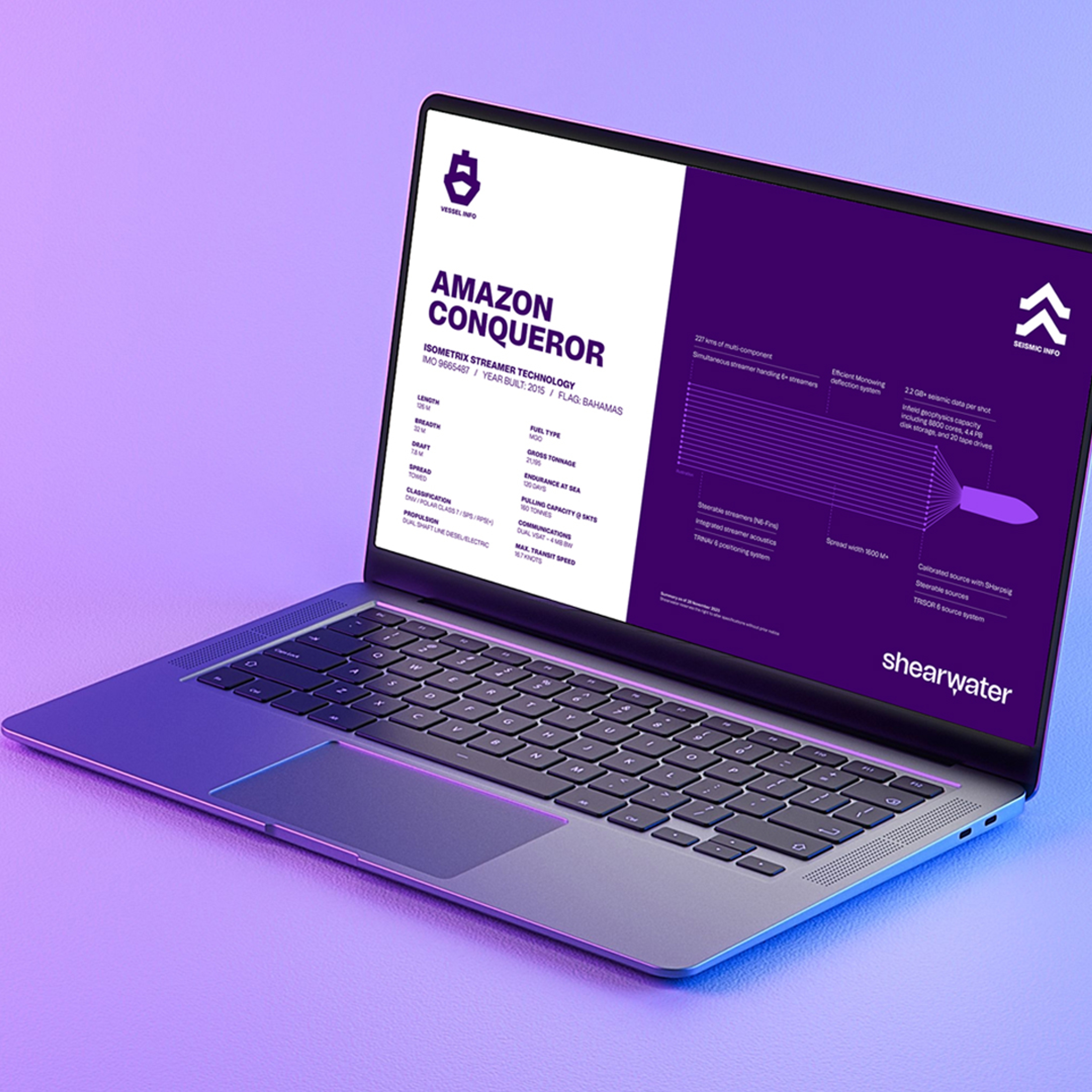 Shearwater laptop