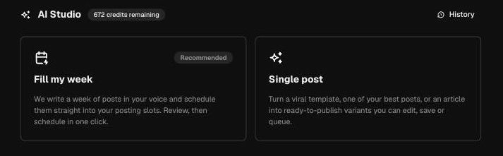 Choose the AI studio mode