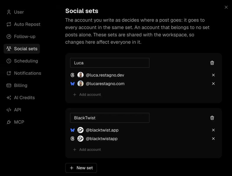 Social sets