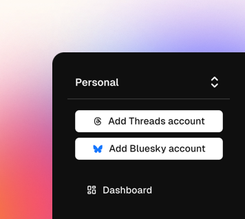 How to start connecting a Threads or Bluesky account in BlackTwist
