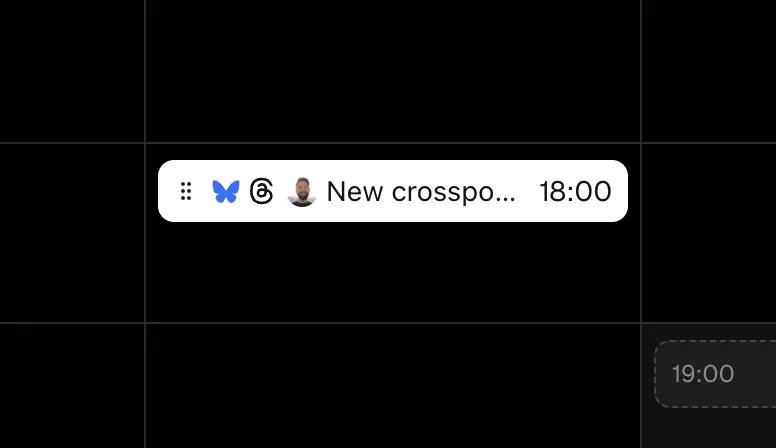Crosspost in the calendar