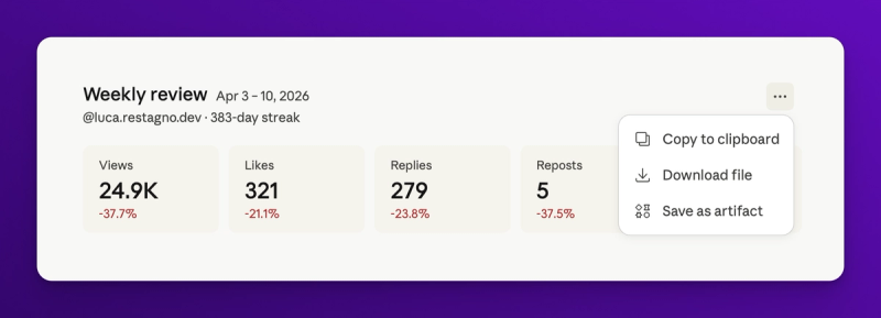Save and export the dashboard