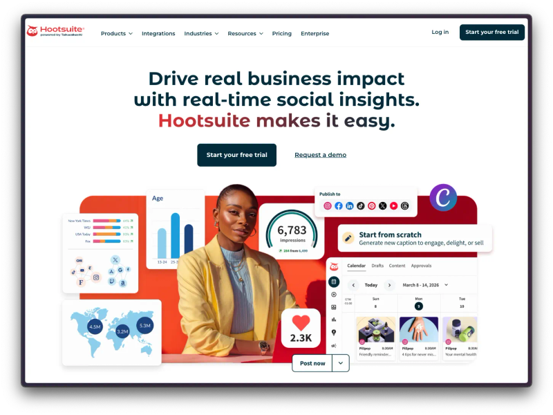 Hootsuite Landing Page