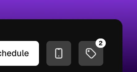 Tags button in the writer