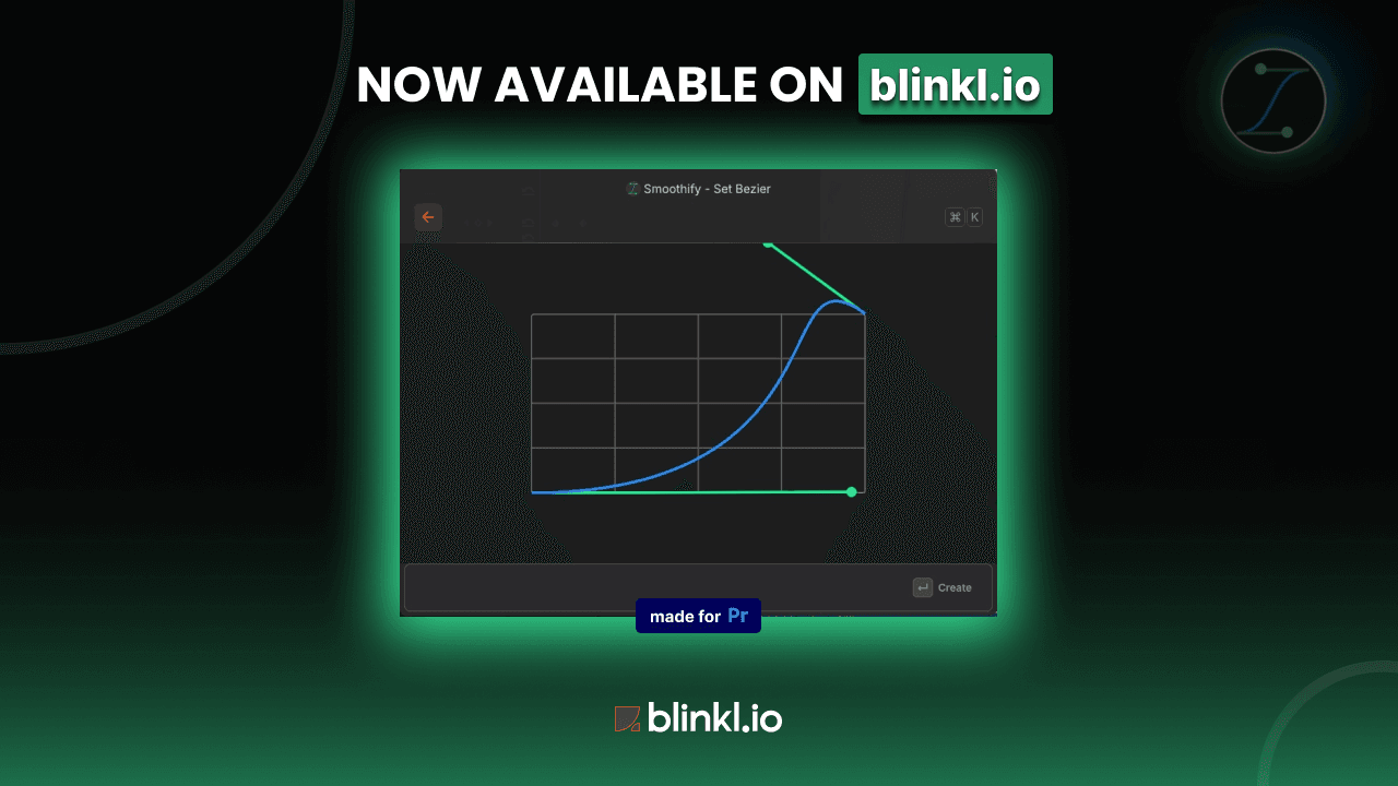 Smoothify extension for Premiere Pro is now available inside blinkl.io - a command bar for Premiere Pro
